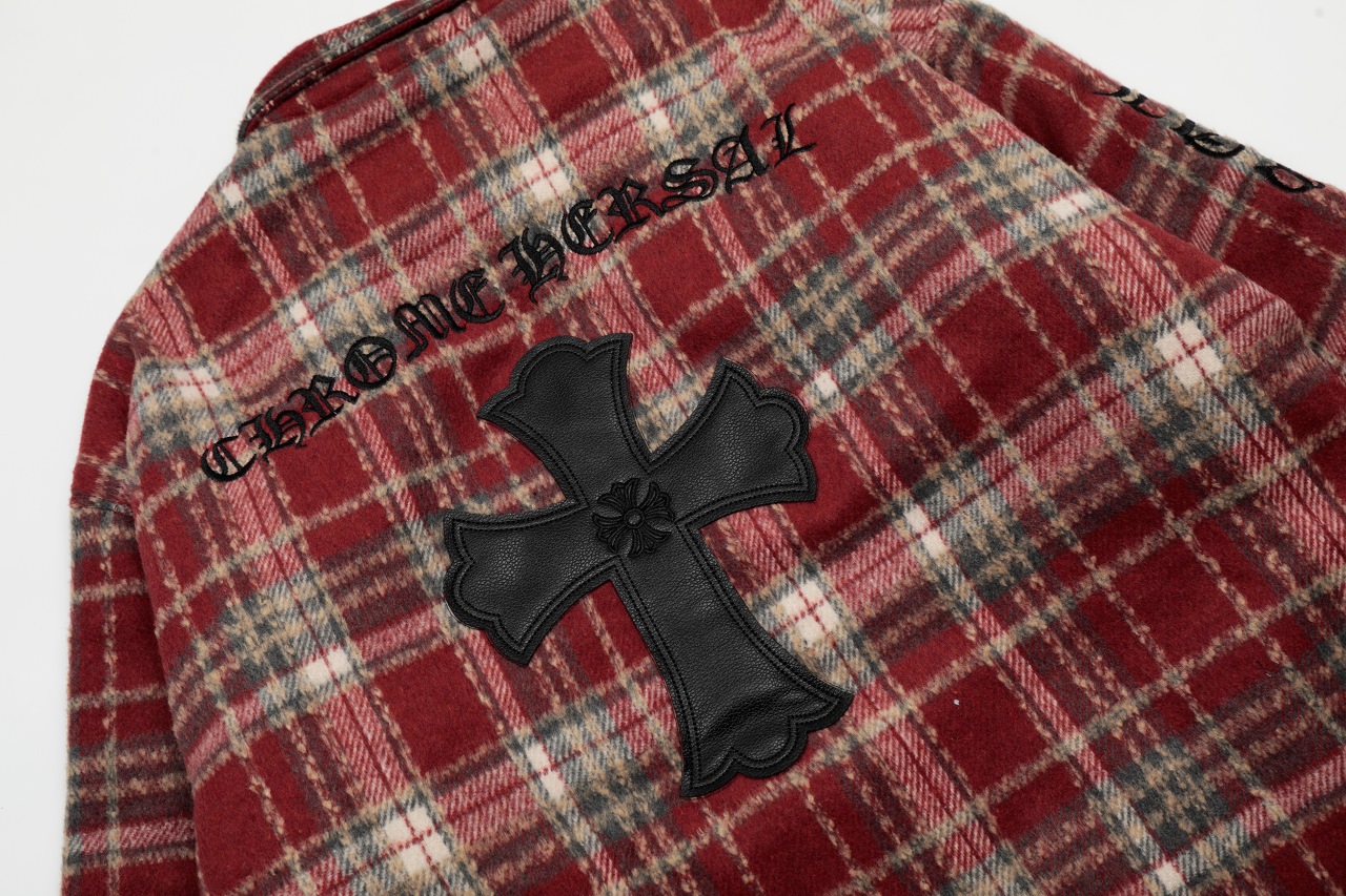 Chrome Hearts Plaid  Flannel wool Jacket