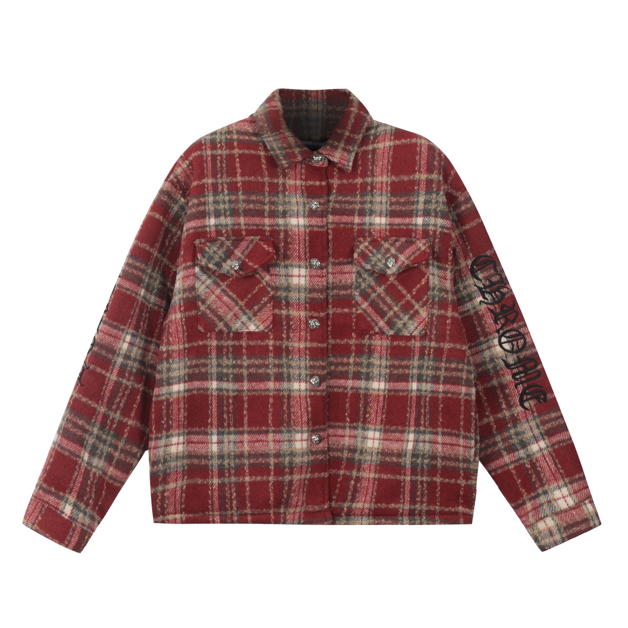 Chrome Hearts Plaid  Flannel wool Jacket
