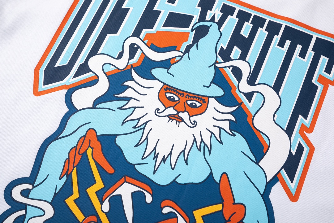 Off-White Blue Wiz skate T-Shirt