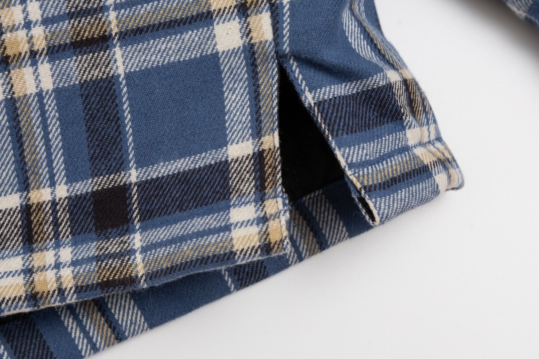 Chrome Hearts plaid design with silver embellishments, cotton-padded jacket