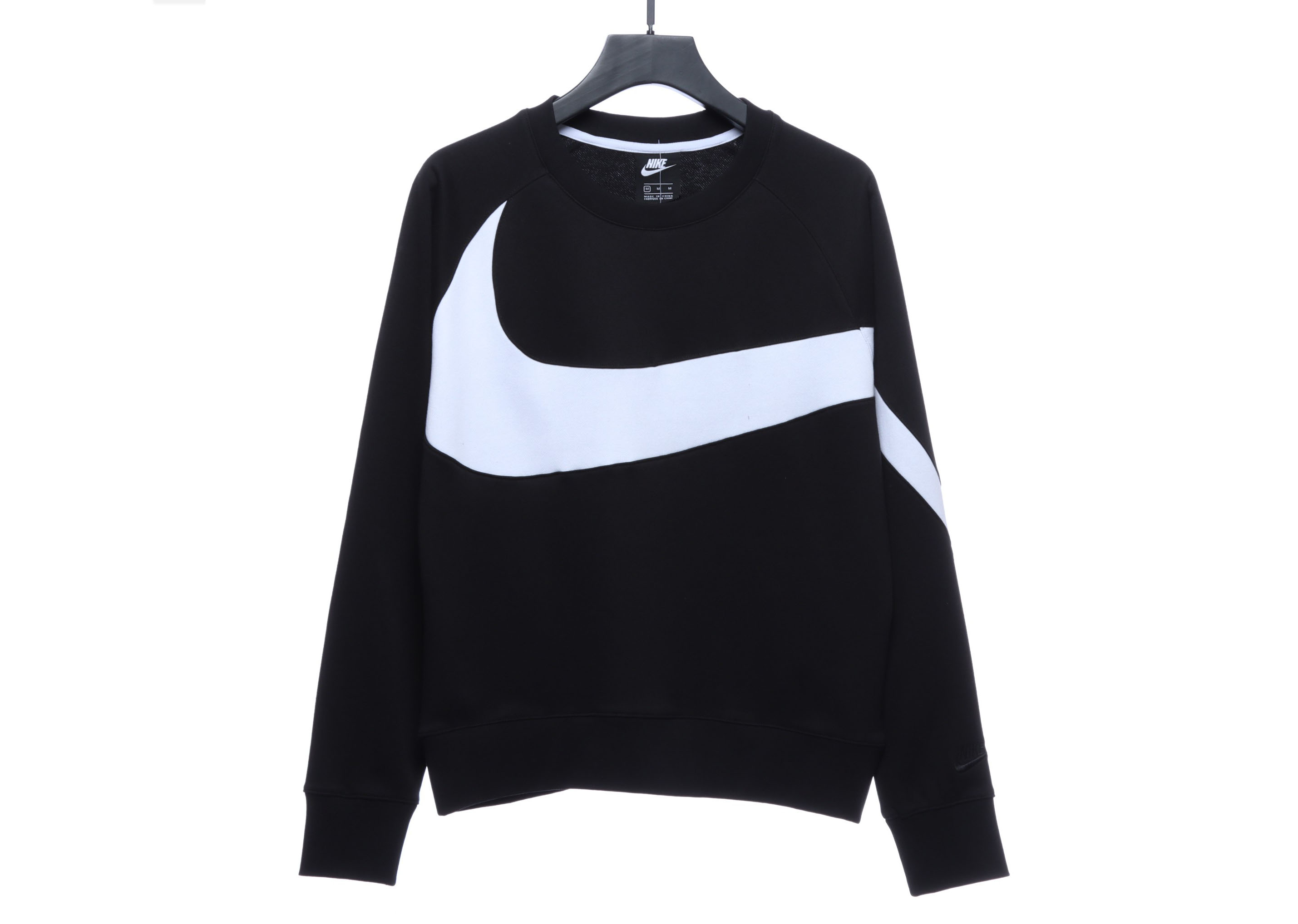 Nike  big hook patchwork round neck sweatshirt Hoodie