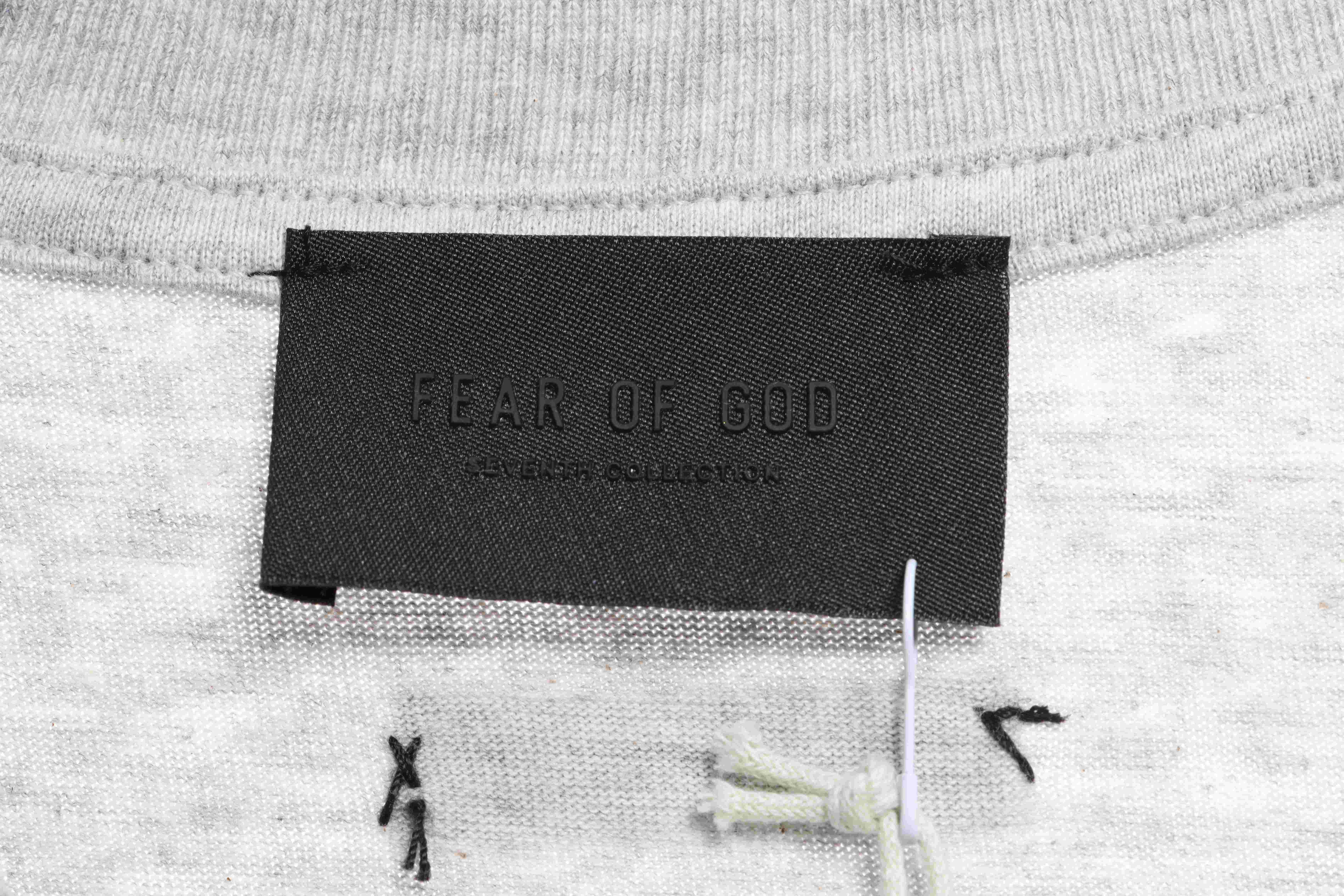 FEAR OF GOD season seven main line flocking big G letter short-sleeved T-shirt