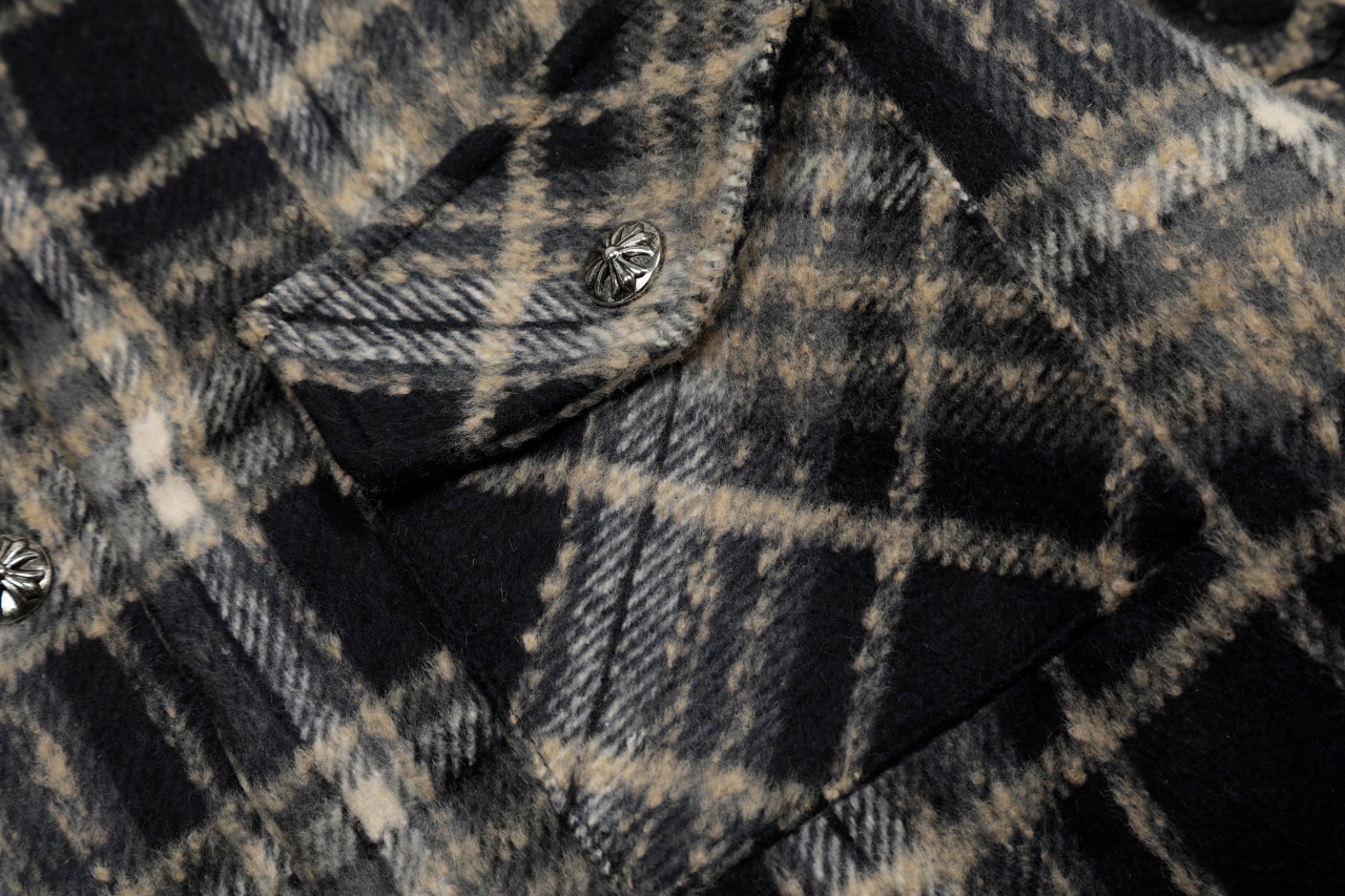 Chrome Hearts Plaid  Flannel wool Jacket