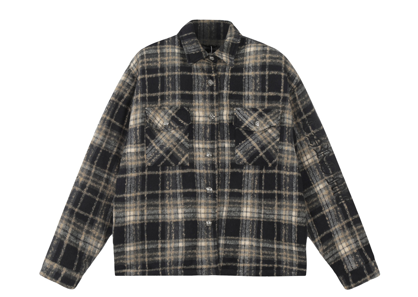Chrome Hearts Plaid  Flannel wool Jacket