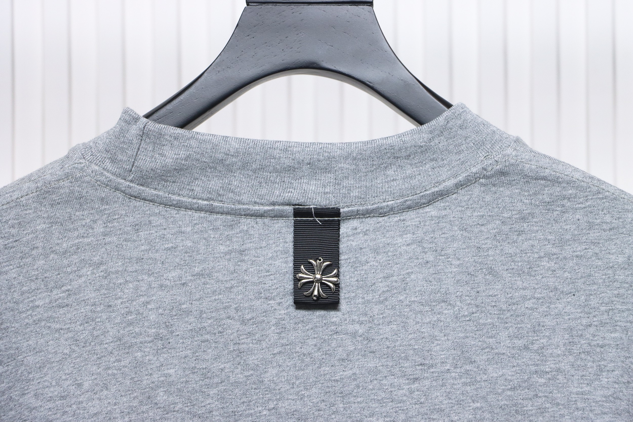 Chorme Heart Cross pendant Long Sleeve T-Shirt