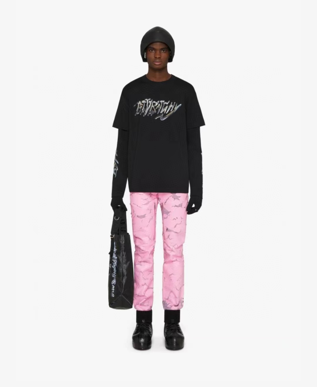 GVC X BSTROY 22FW joint metal printing fake two long-sleeved T-shirts