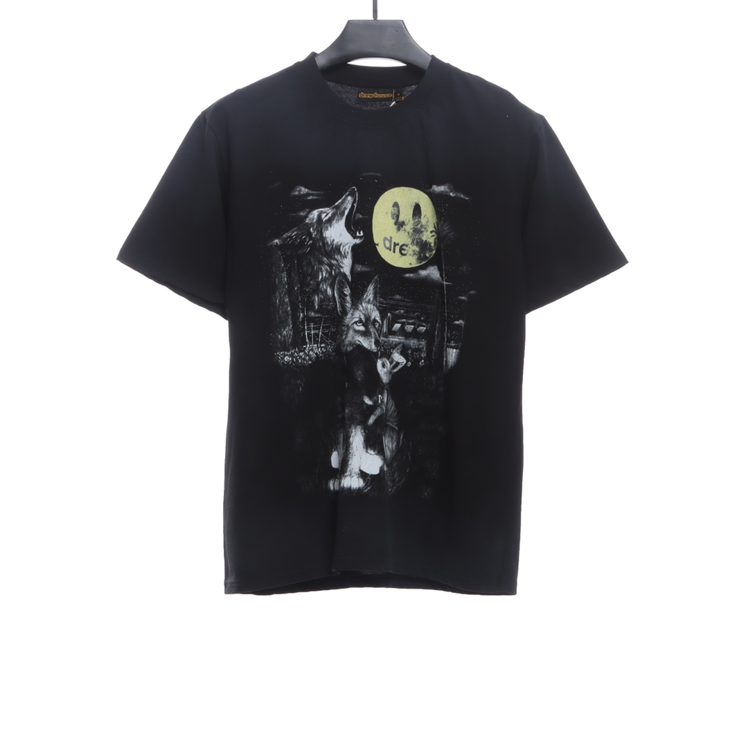 DREW full moon printed smiley face short sleeves