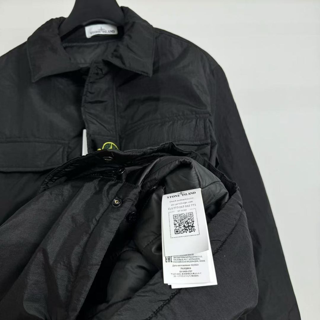 Stone 1sland Single-breasted cotton jacket
