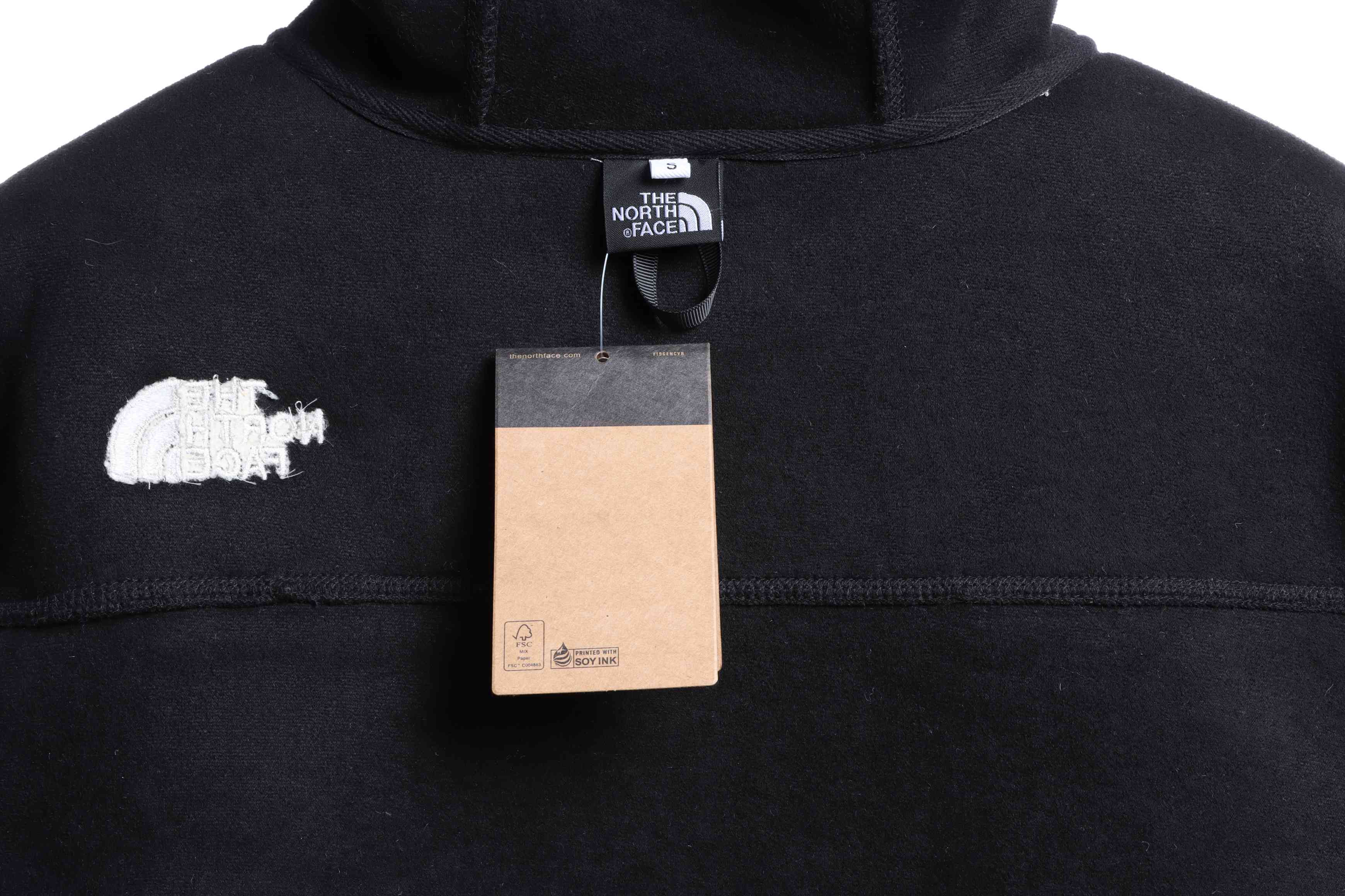 The North Face Double Laminated Sherpa White Zip Jacket