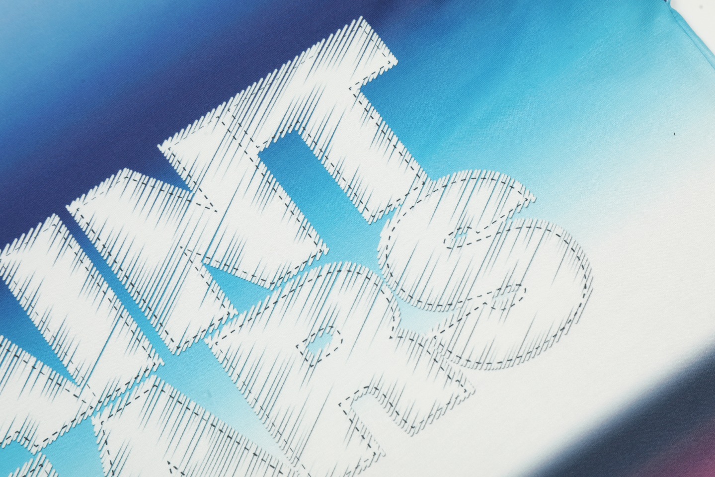 Saint Mich@el Tears Full Print Long Sleeve Blue Pink