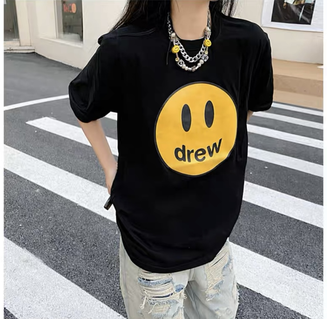 DREW classic smiley face printing short sleeves