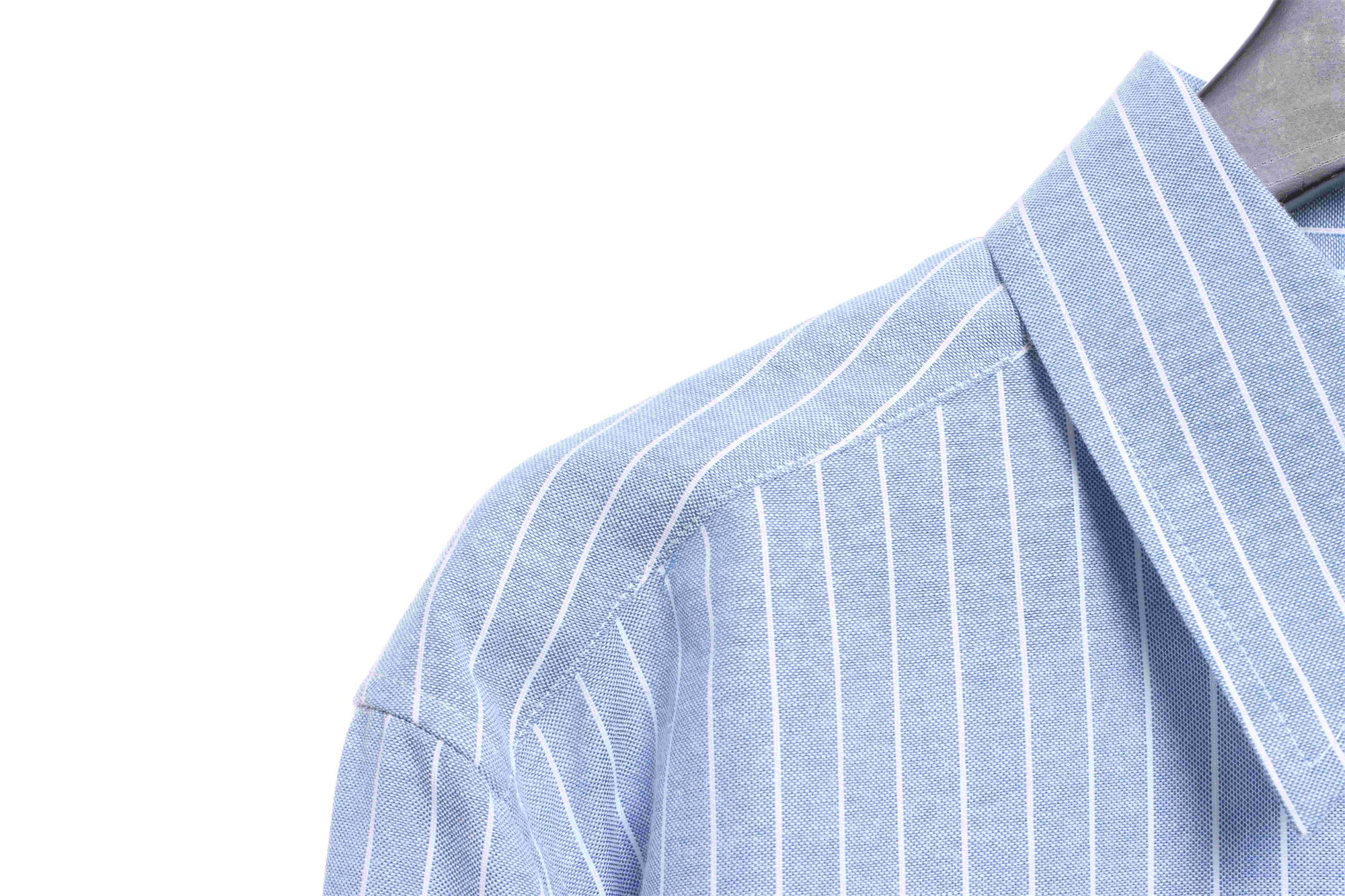 C3  Small Embroidered Vertical Stripe Long Sleeve Shirt