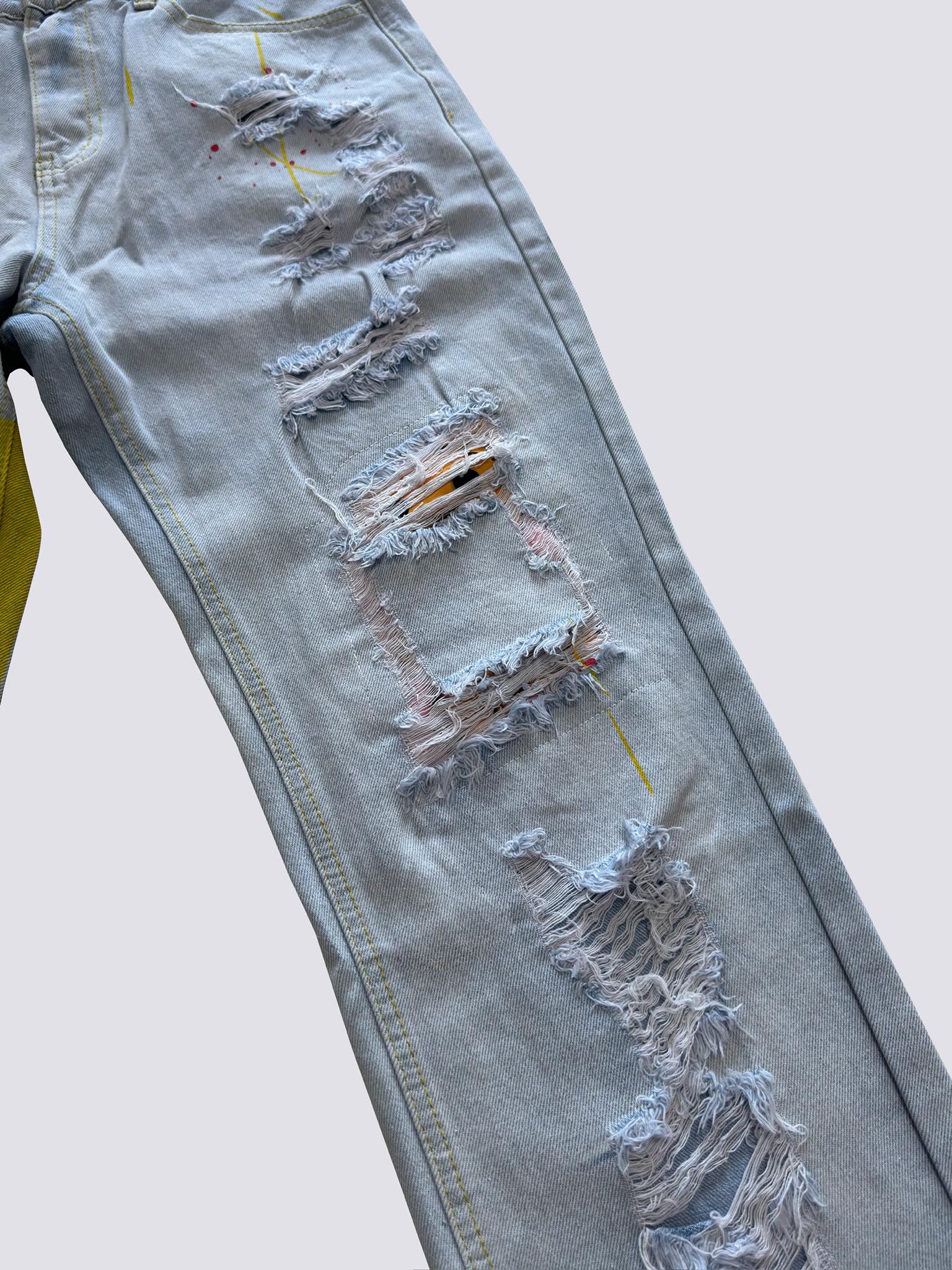 Drew House  Teddy Bear Smiling Face Jeans