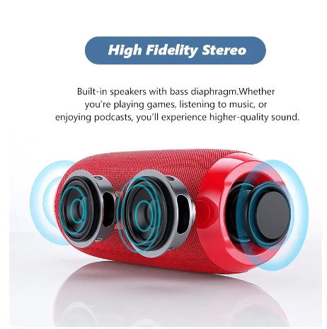 TG117 Outdoor Speaker Waterproof Portable Wireless Column Loudspeaker Box Support TF Card FM Radio Aux Input