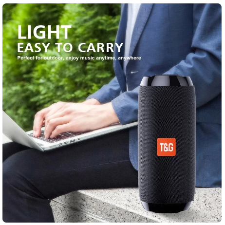 TG117 Outdoor Speaker Waterproof Portable Wireless Column Loudspeaker Box Support TF Card FM Radio Aux Input