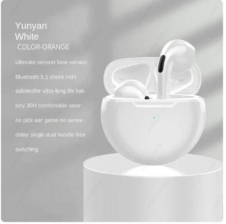 Original Air Pro 6 TWS Wireless Bluetooth Earphones Mini Pods Earbuds Earphone Headset For Xiaomi Android Apple iPhone Headphone