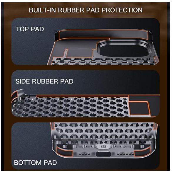 Arae Premium Aluminum Alloy Case,Anti-Fall Heat Dissipation,Anti-Scratch Slim Case,Aromatherapy Phone case for iPhone 14 (Gray, iPhone 14 Pro Max 6.7inch)