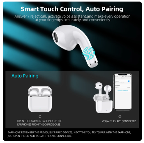 HYE Original Air Pro4 TWS 5 Wireless Bluetooth Earphones Headphones Mini Earpone Headset for Xiaomi Android Apple IPhone Earbuds