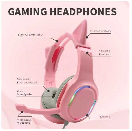 Wireless Headphone Bluetooth 5.3 Earphone HIFI Level Headset 40mm Driver Foldable Over Ear Headphone 70H Time