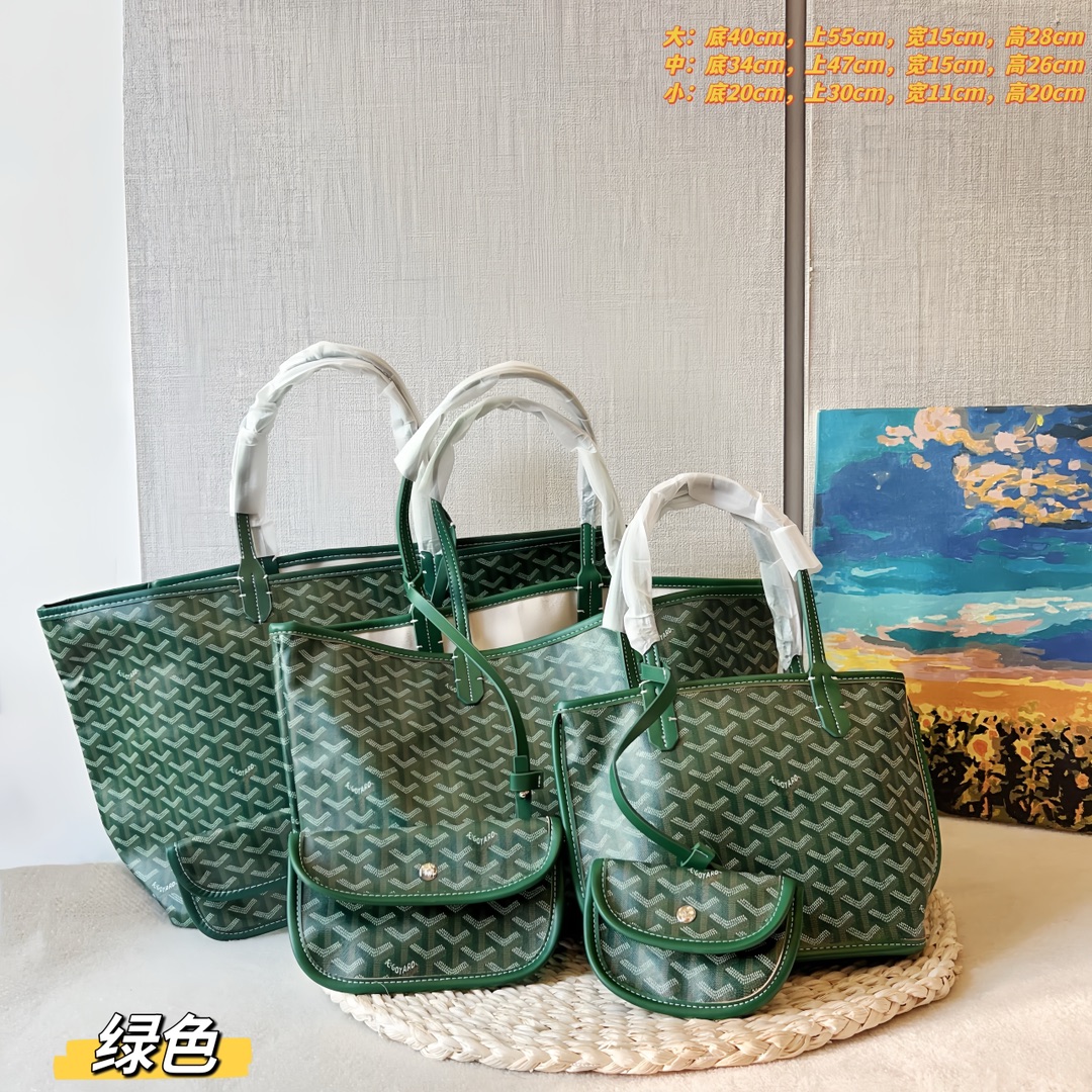 Goya tote bag Y letter leather shoulder bag handbag