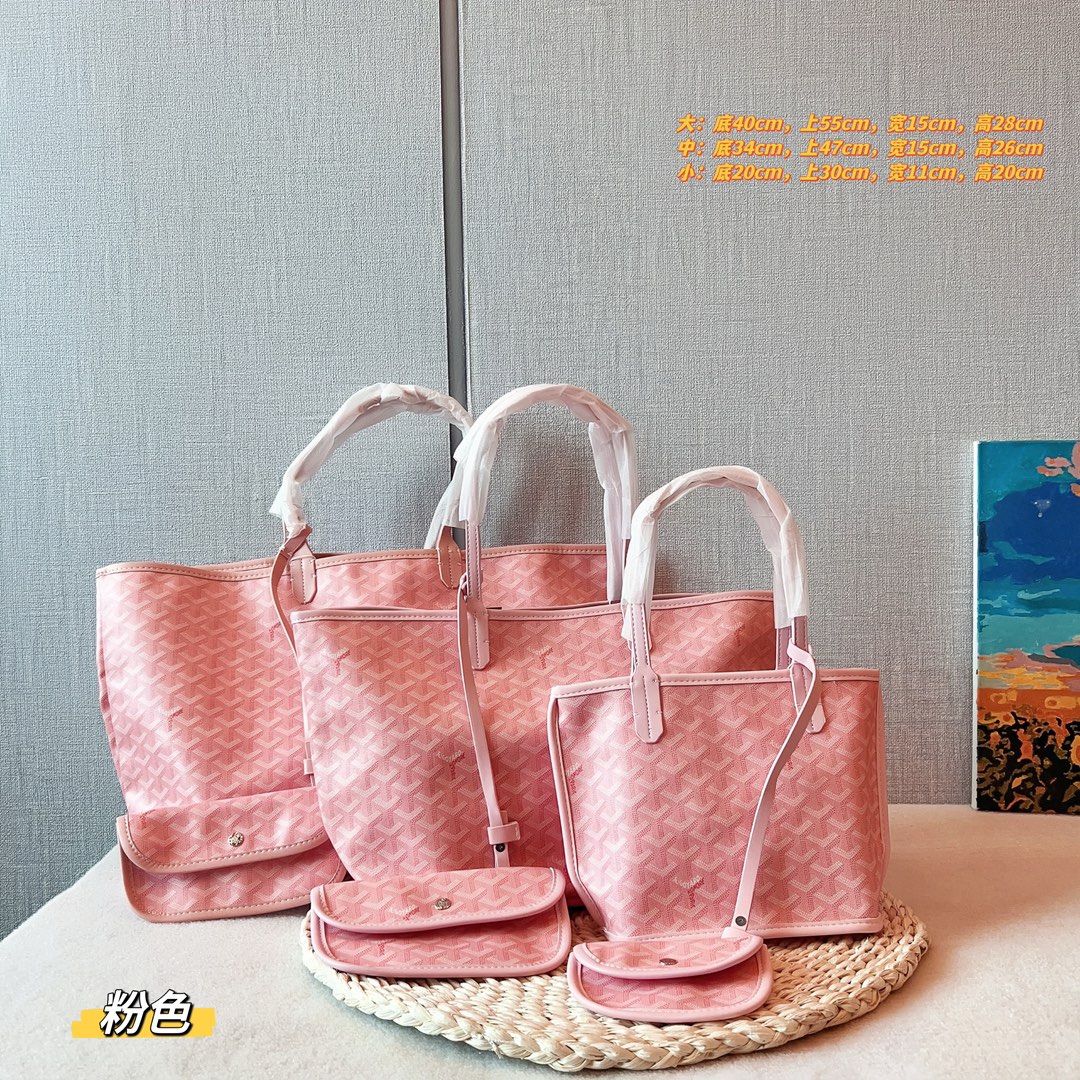 Goya tote bag Y letter leather shoulder bag handbag