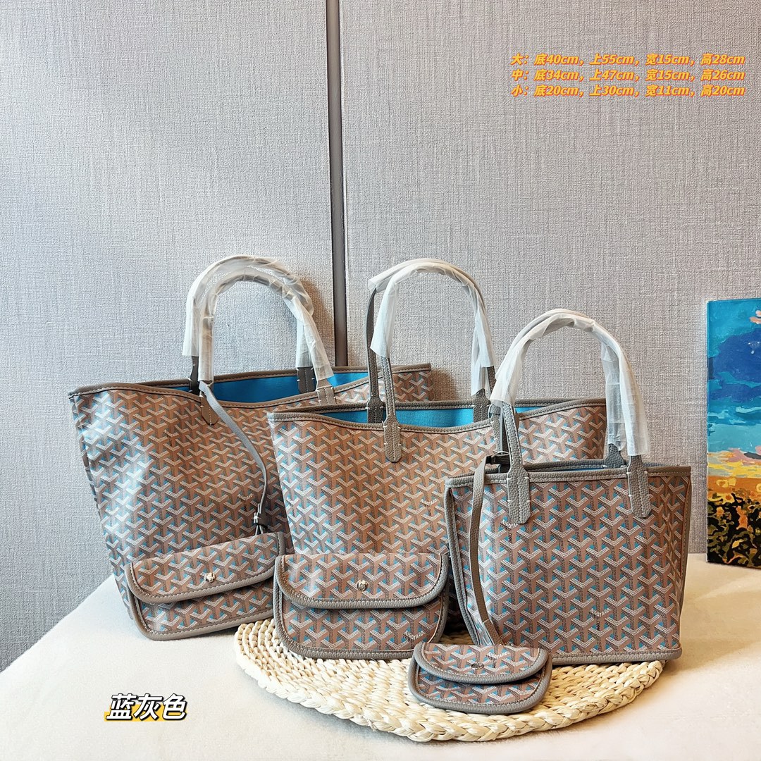 Goya tote bag Y letter leather shoulder bag handbag