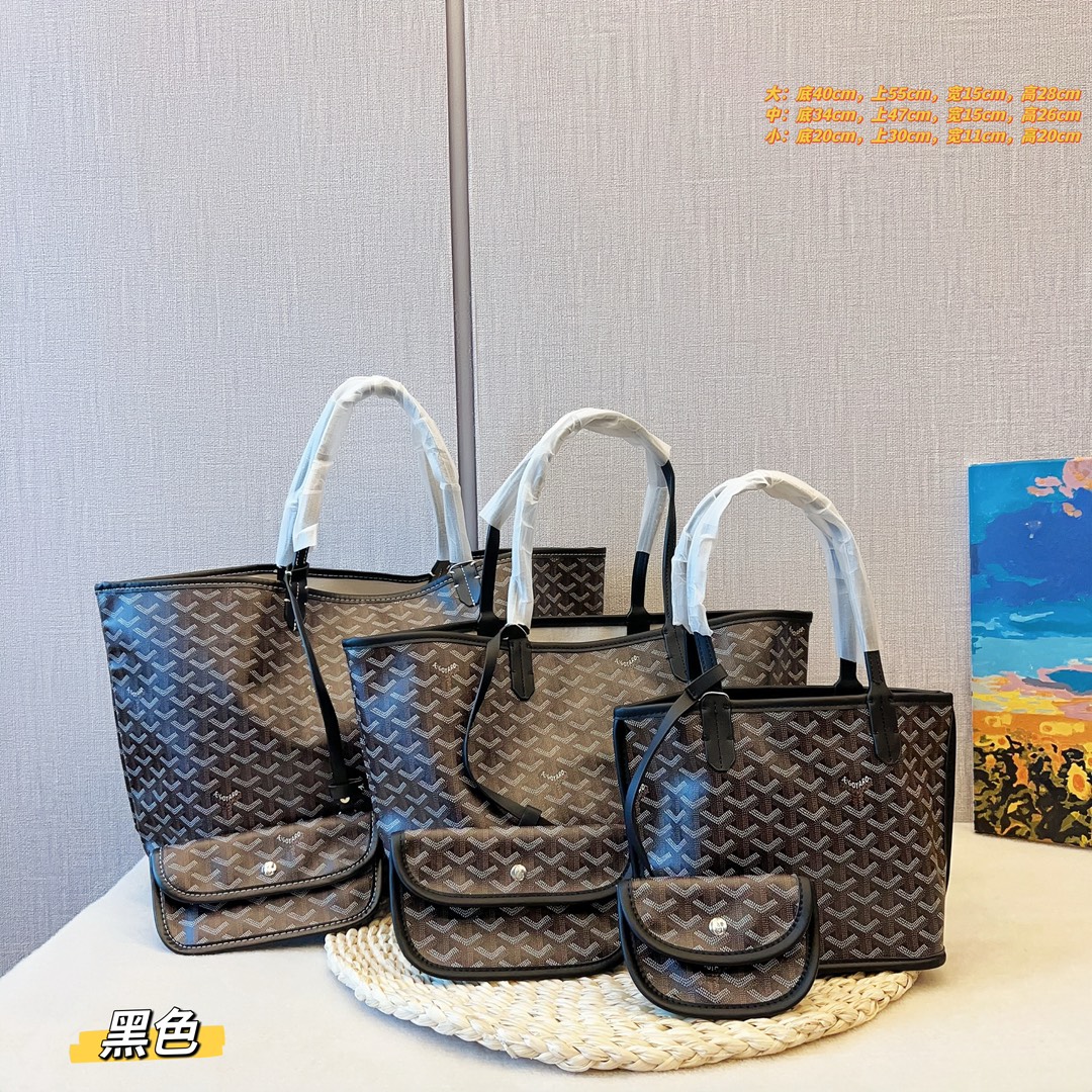 Goya tote bag Y letter leather shoulder bag handbag