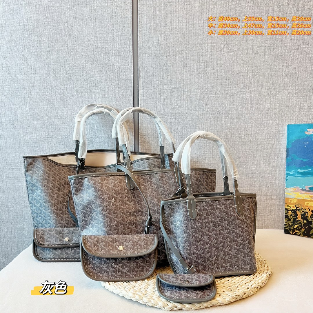 Goya tote bag Y letter leather shoulder bag handbag
