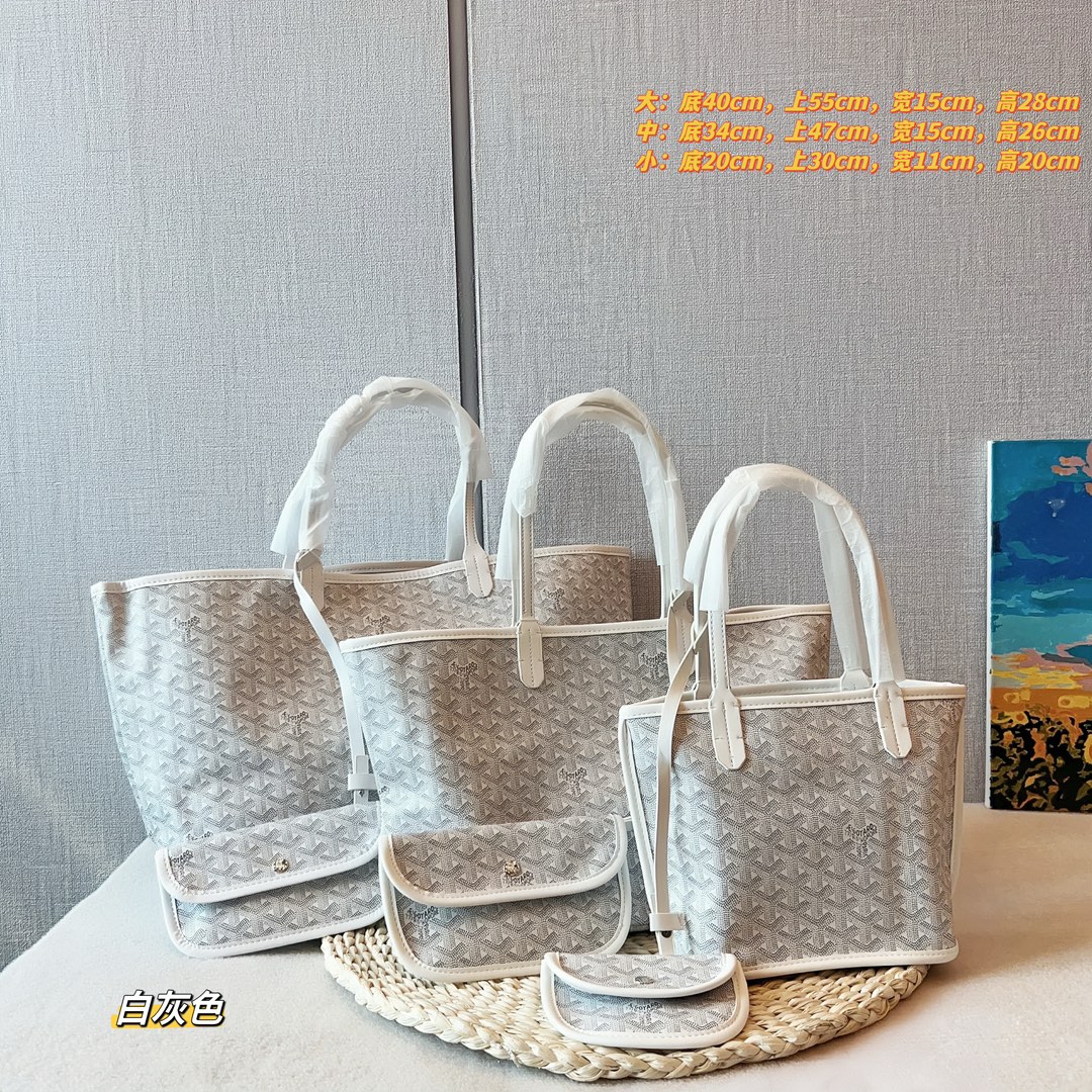Goya tote bag Y letter leather shoulder bag handbag
