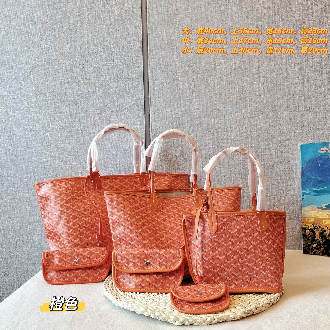 Goya tote bag Y letter leather shoulder bag handbag
