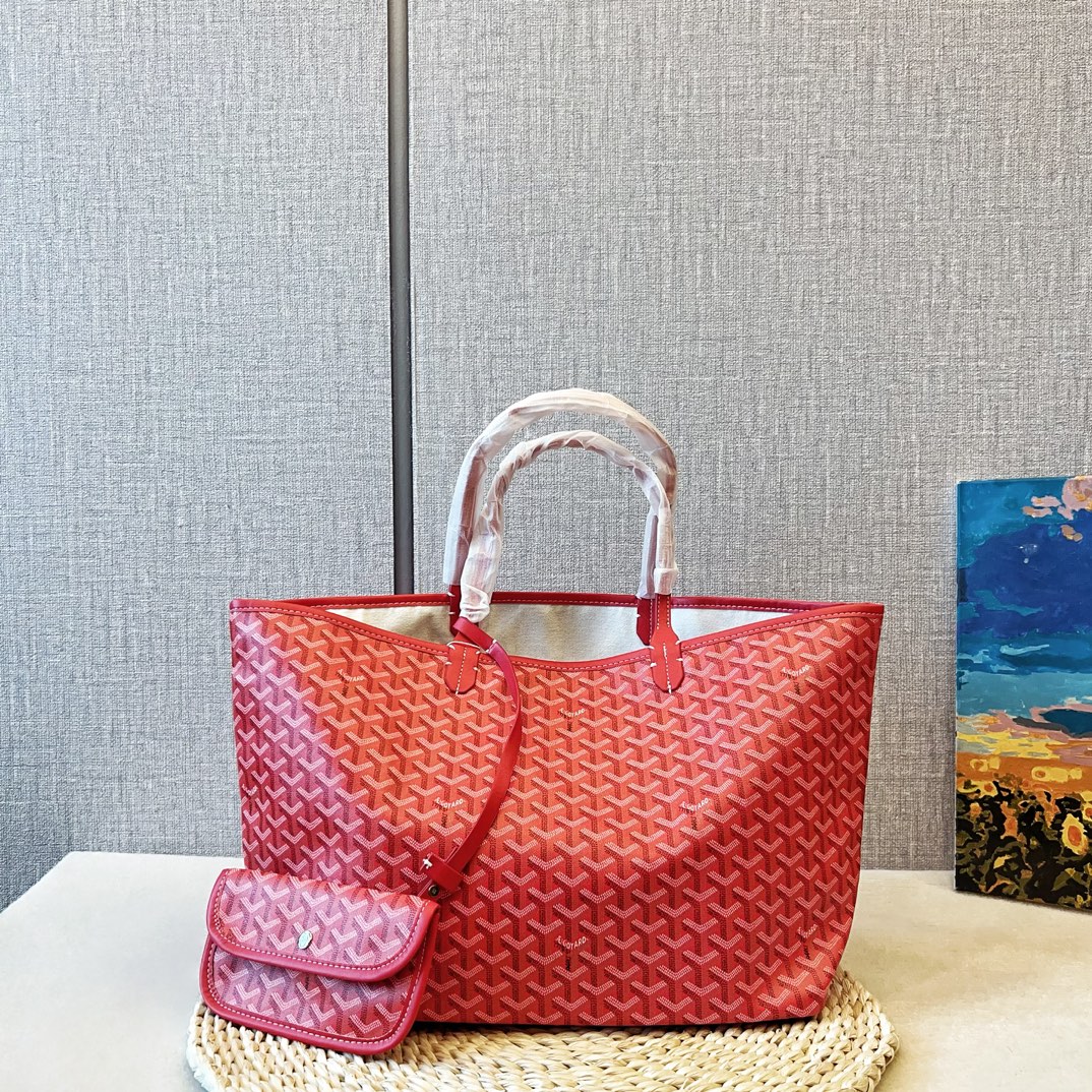 Goya tote bag Y letter leather shoulder bag handbag