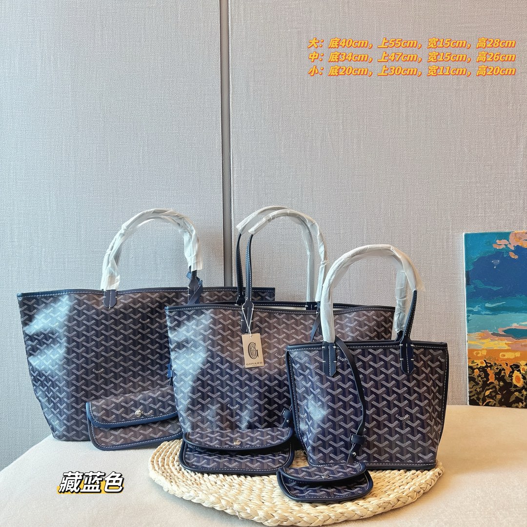 Goya tote bag Y letter leather shoulder bag handbag
