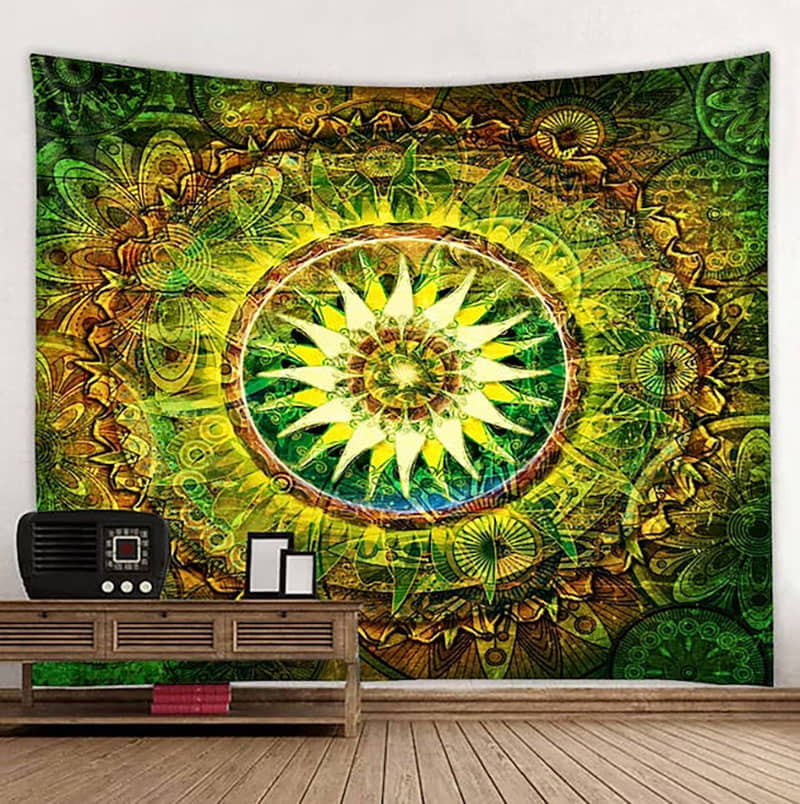 Clisil Mandala Bohemian Wall Tapestry Art Decor Blanket Curtain Hanging Home Bedroom Decoration Boho Hippie Psychedelic Floral Flower Lotus Indian