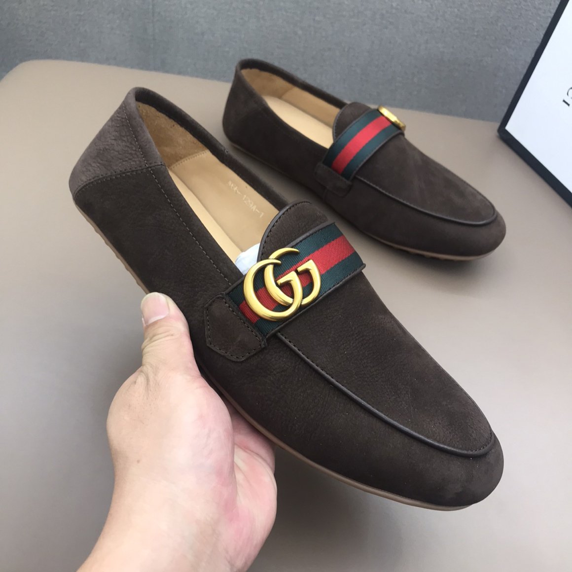 Men's luxury suede loafers