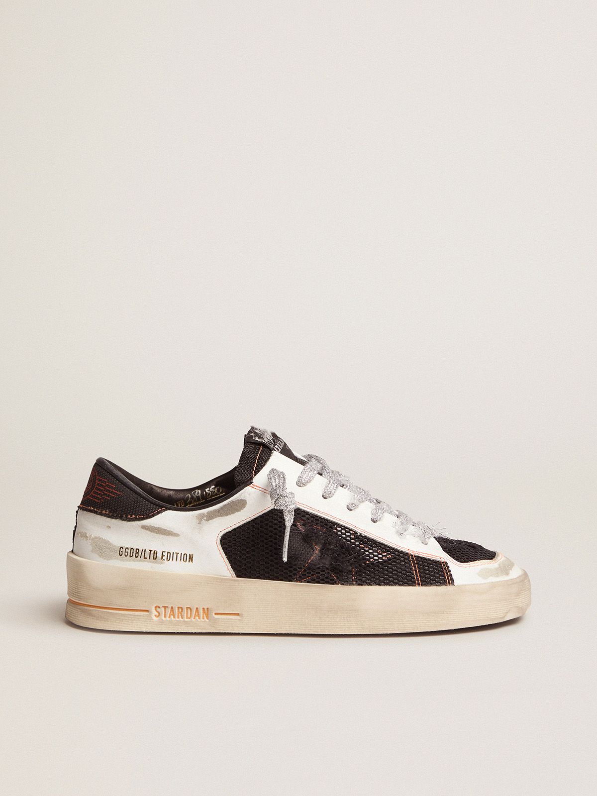 White Limited Edition LAB Stardan sneakers with silver laces | 