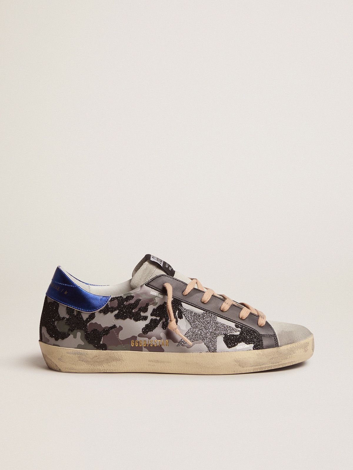 golden goose with glitter Super-Star Camouflage sneakers