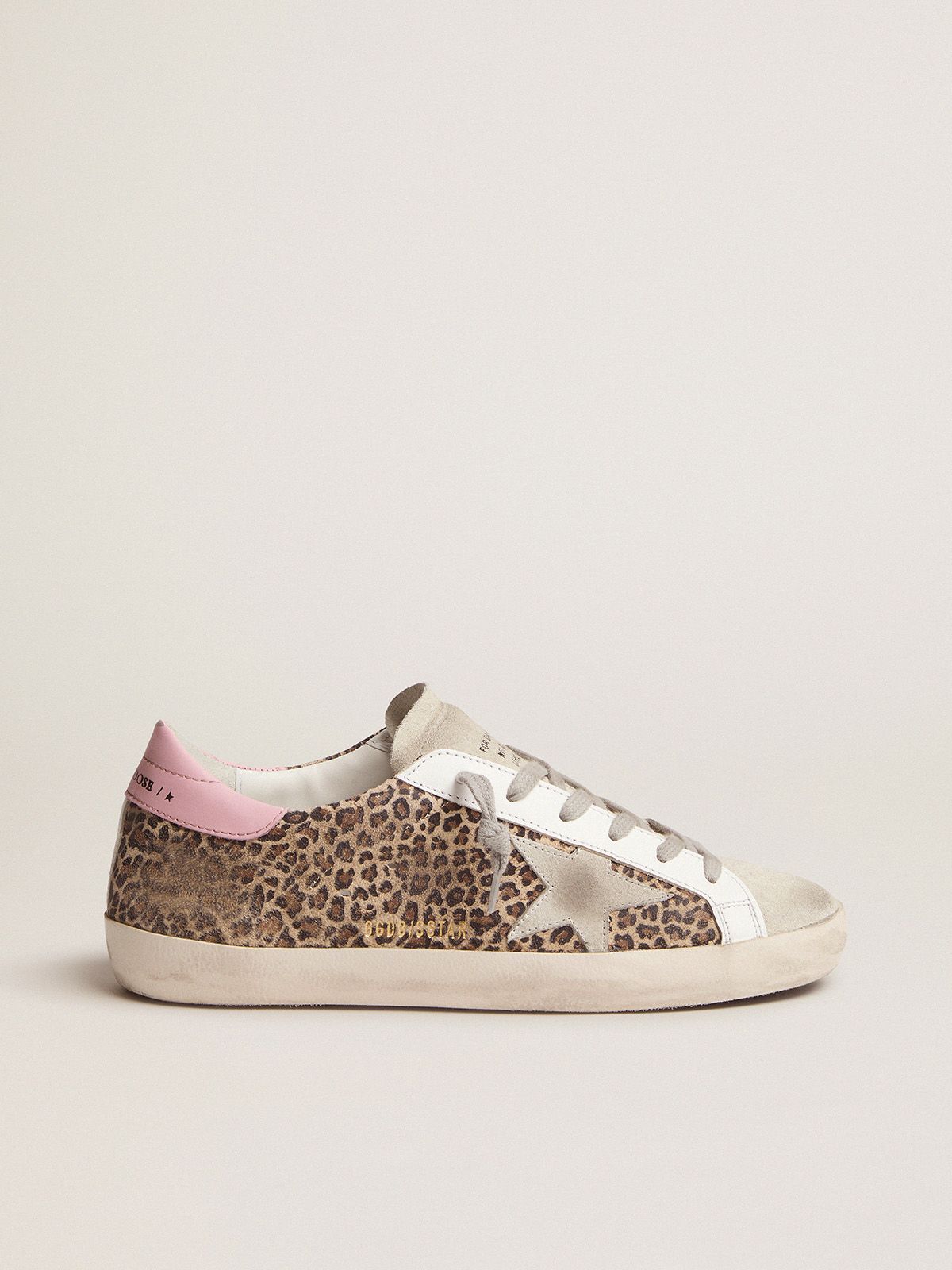 Leopard-print suede Super-Star sneakers