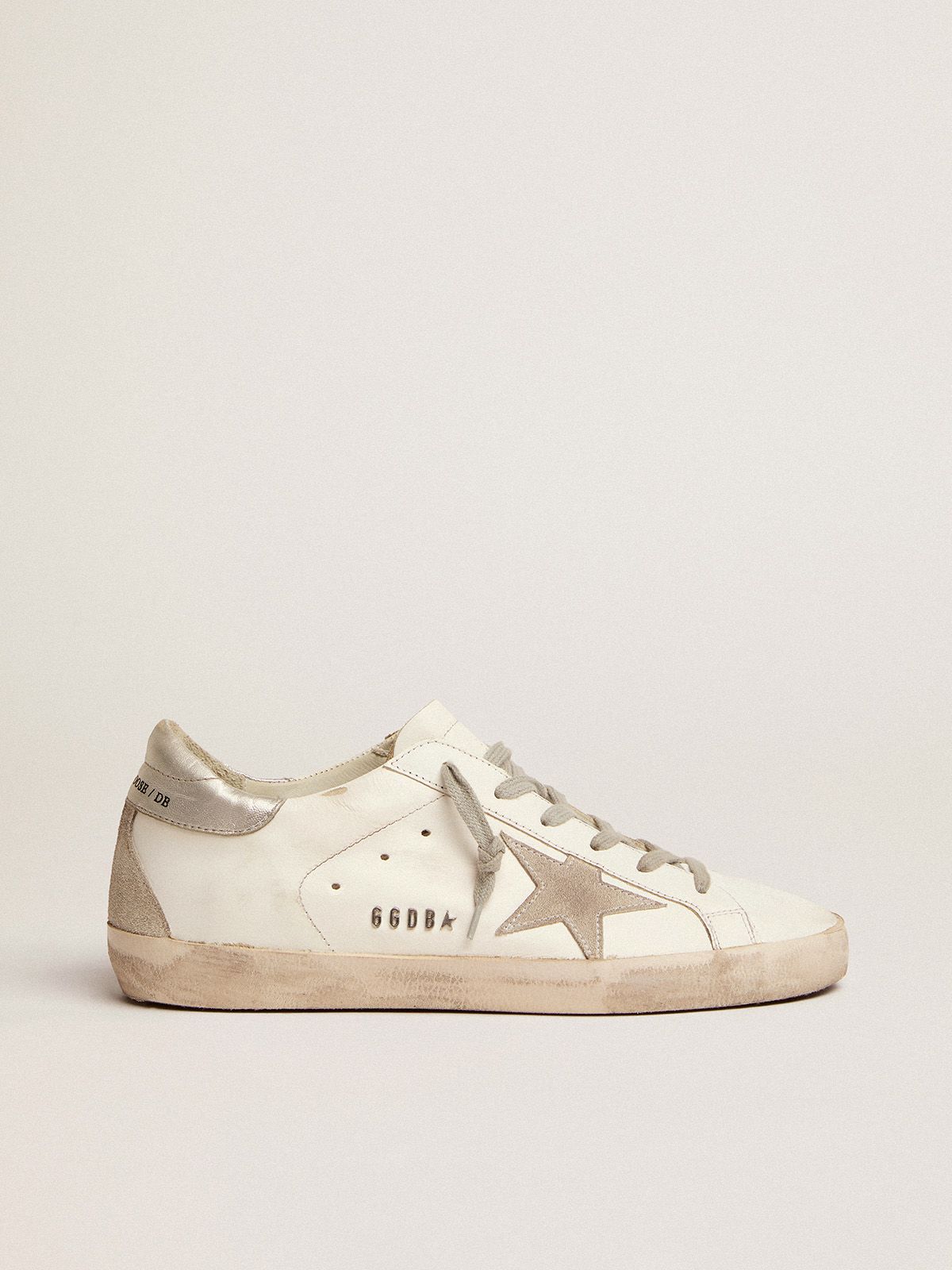 Super-Star sneakers with silver-coloured heel tab and metal stud lettering