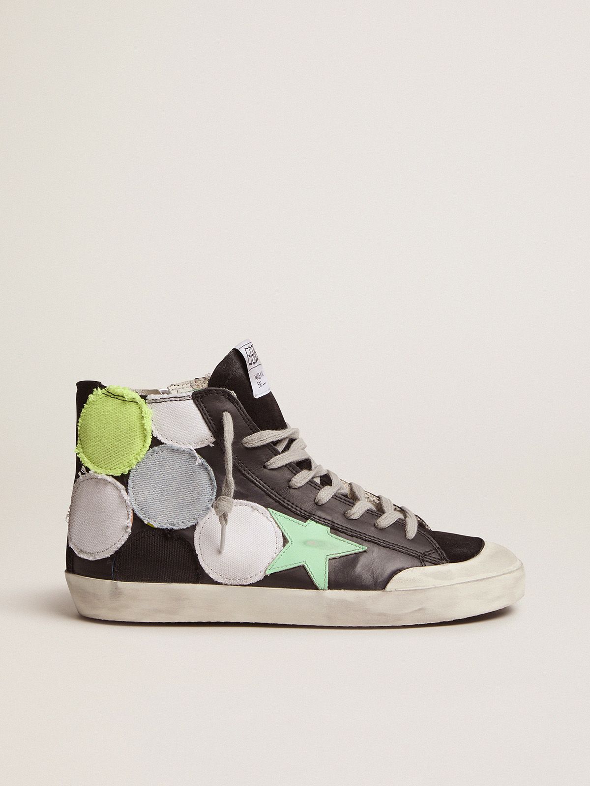 golden goose coloured Penstar Dream Maker polka-dot Collection Francy patches sneakers with