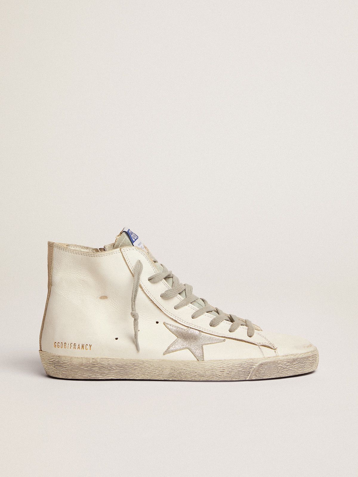 golden goose with star silver Francy leather in sneakers