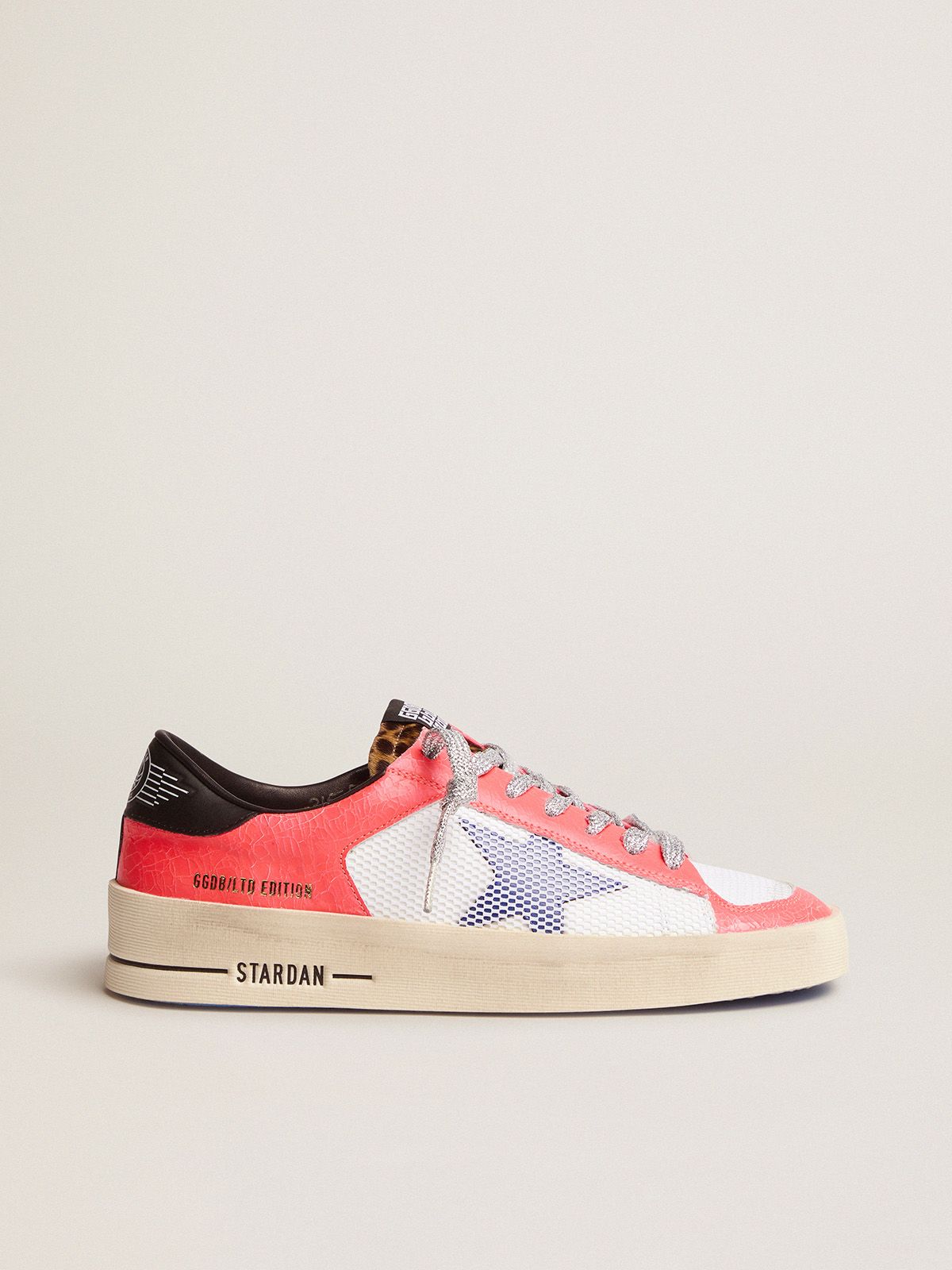 Women's LAB Limited Edition Stardan sneakers in craquelé leather and pony skin