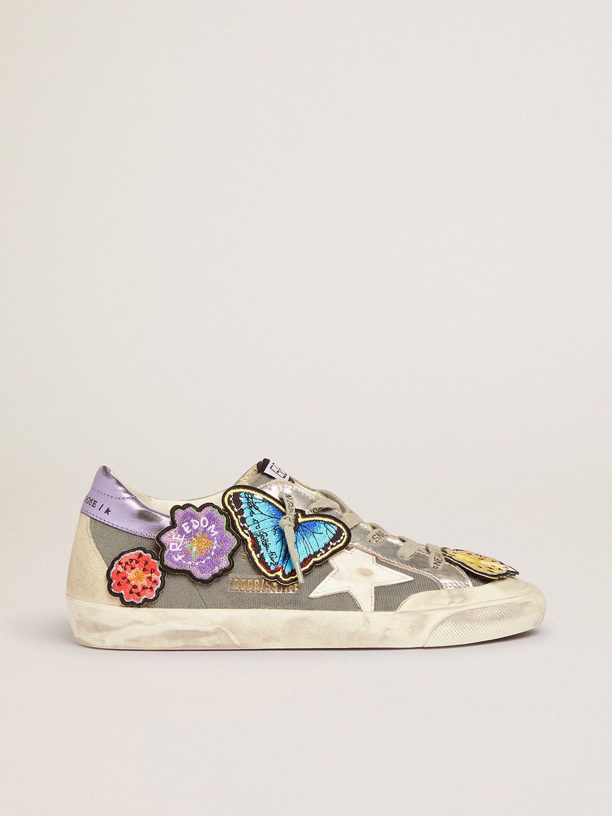 Sneakers Uomo Golden Goose Super-Star Penstar LAB sneakers with Velcro upper and appliquéd patches