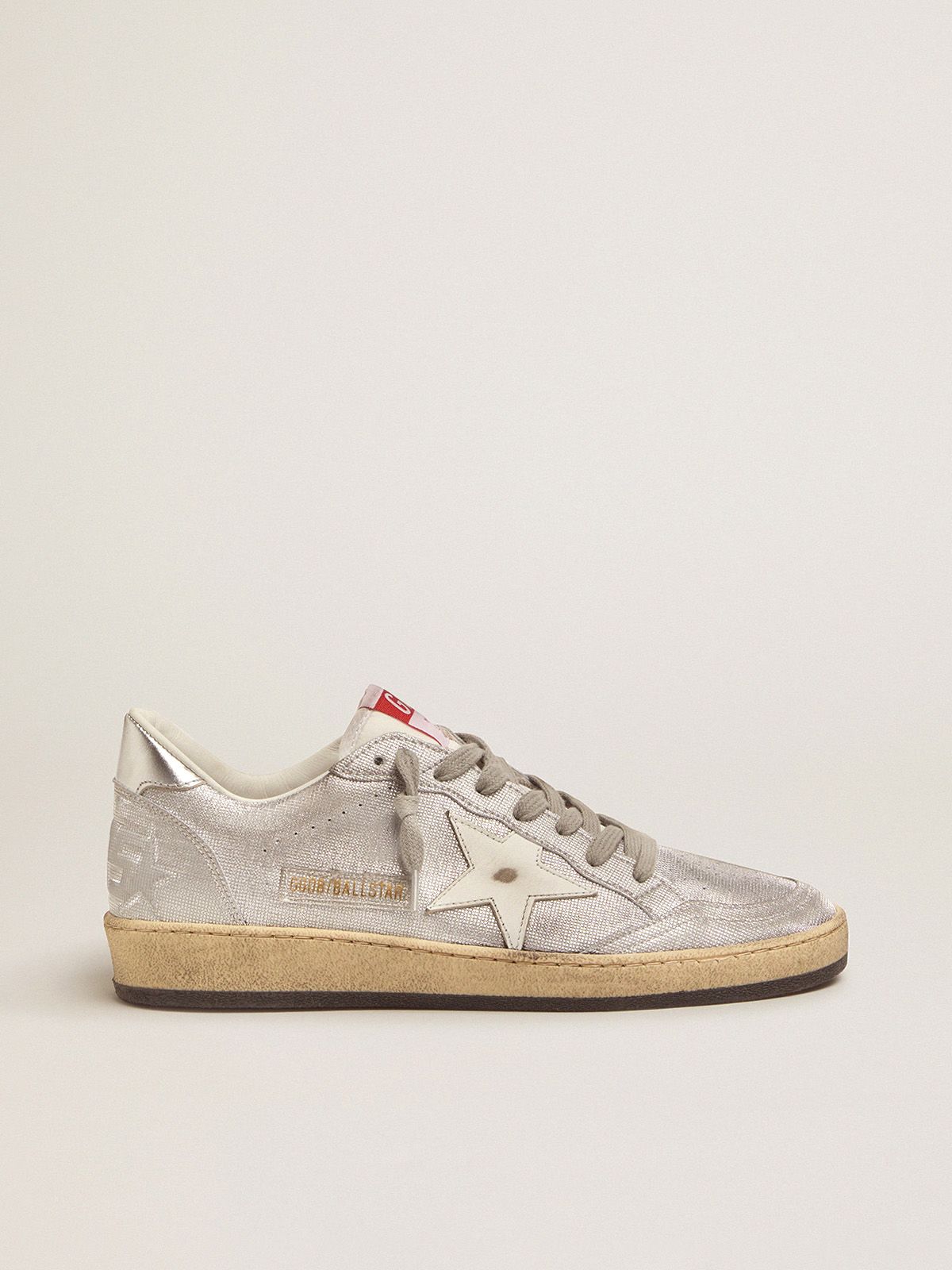 golden goose LTD Ball leather sneakers silver in Star