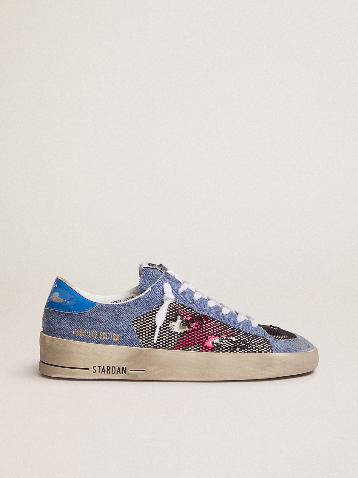 golden goose denim with fuchsia Edition star LAB Women's Limited sneakers Stardan