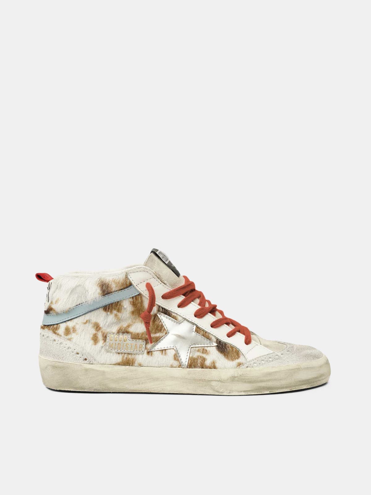 Mid Star sneakers in cow-print pony skin | 