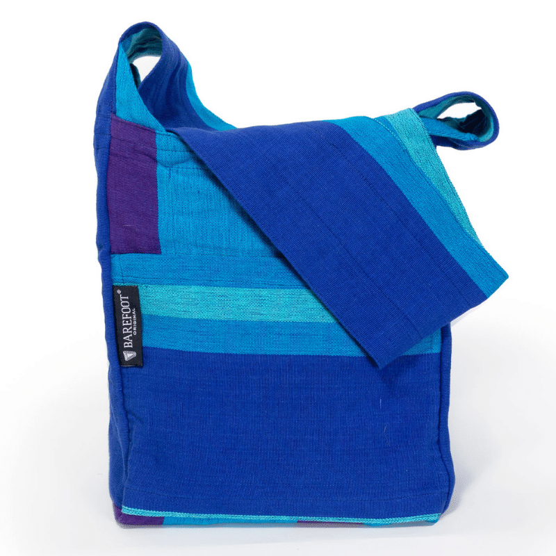 Crossbody Shoulder/Sling Bag Handwoven 100 Cotton Cobalt