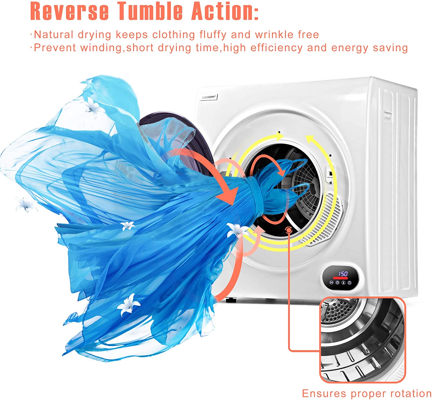 Euhomy Compact Laundry Dryer