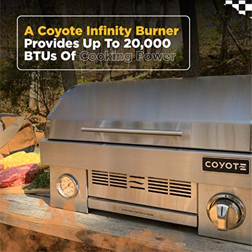 COYOTE OUTDOOR LIVING Portable Propane Gas Grill, 25 Inch Portable