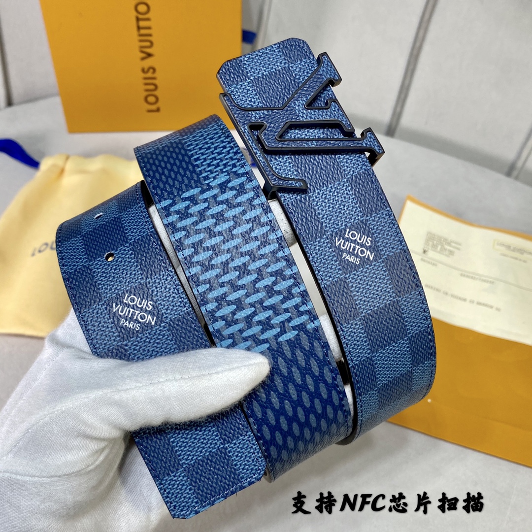 L X V  40mm Blue Belt