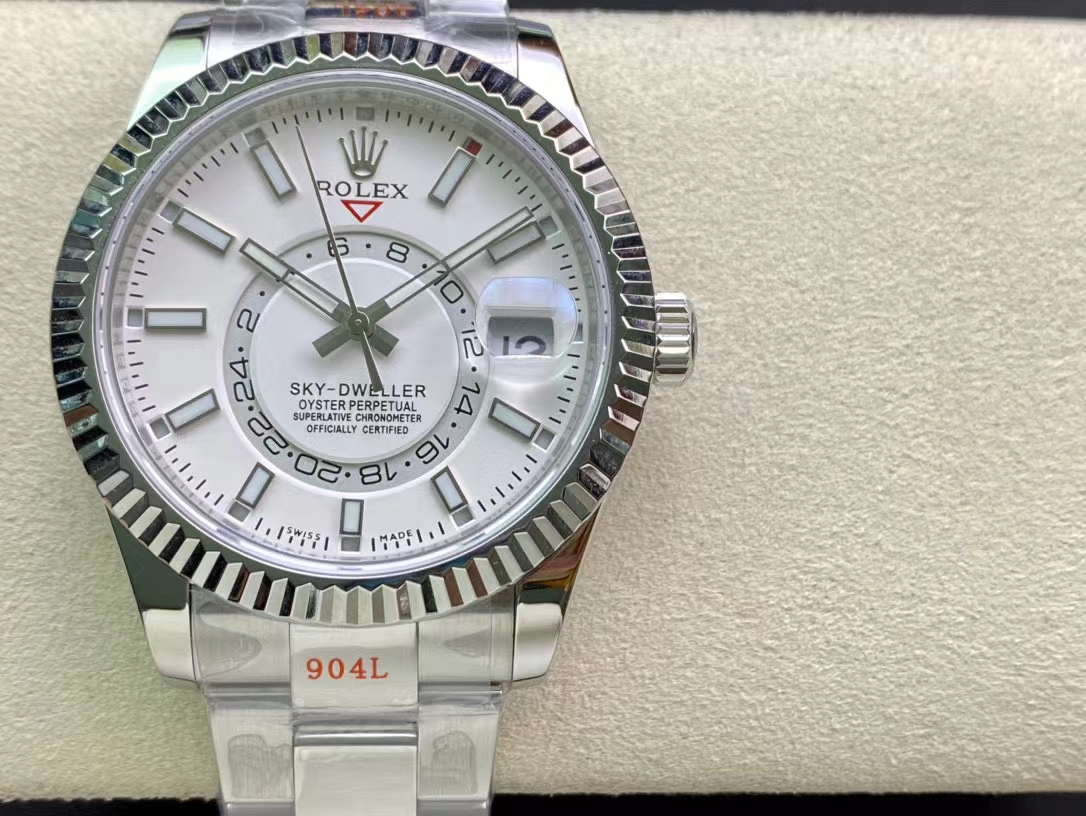 Rolxx Sky-Dweller White Dial Replica